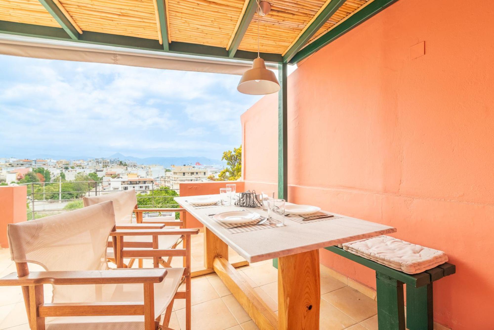 City Loft Near The Airport With Seaview Heraklion  Luaran gambar