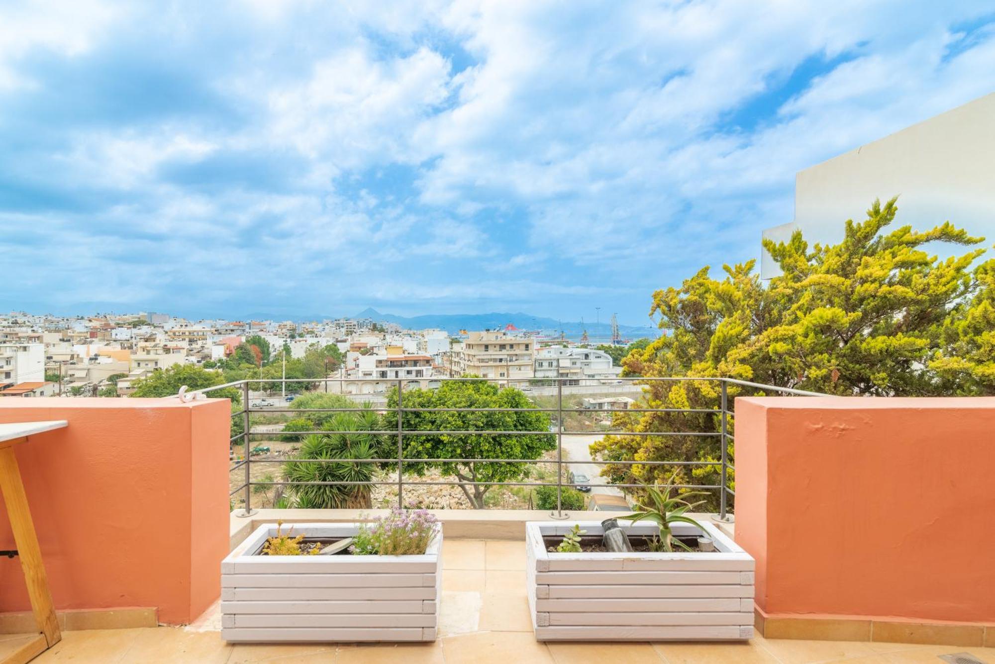 City Loft Near The Airport With Seaview Heraklion  Luaran gambar
